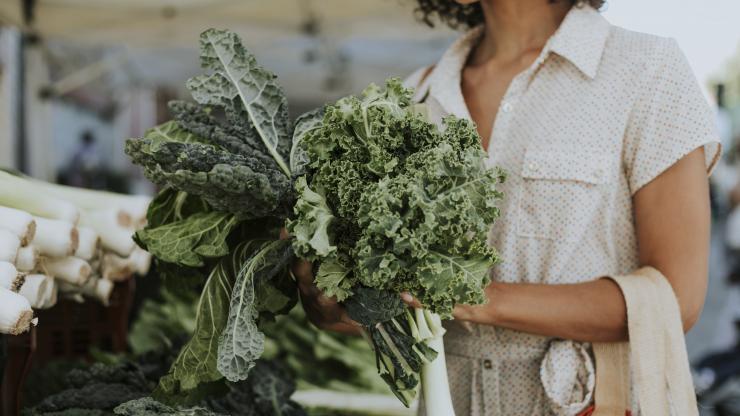 shopping at farmers market